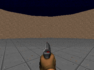 VizDoom DefendTheCenter scenario screenshot